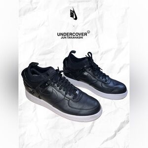 Nike x Undercover Jun Takahashi Air Force 1 Low Gortex Black Sneakers
